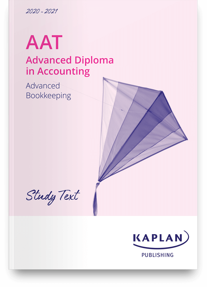 Study Text For Aat Advanced Bookkeeping Kaplan Publishing
