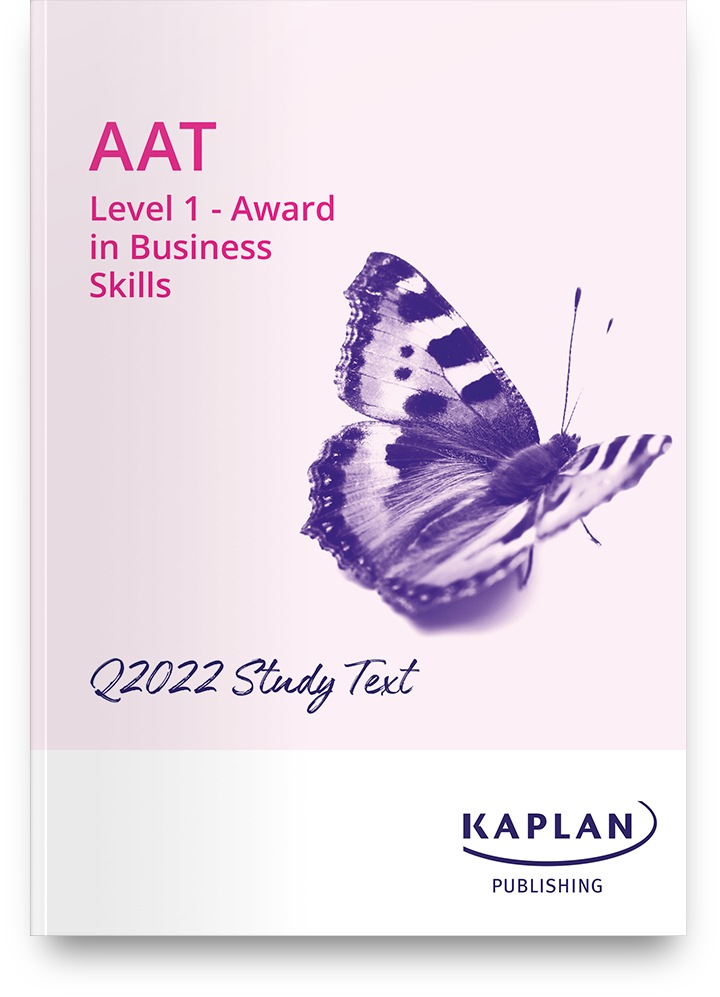 An image of AAT Level 1 Award Business Skills Study Text