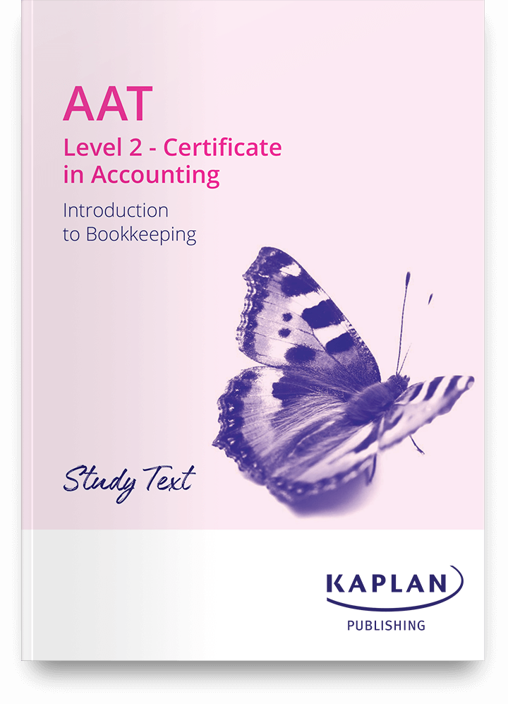 An image of AAT Introduction to Bookkeeping Study Text