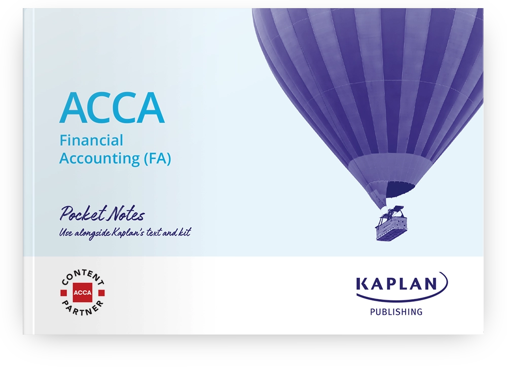 An image of the book for ACCA Fundamentals - Financial Accounting (FA) - Pocket Notes