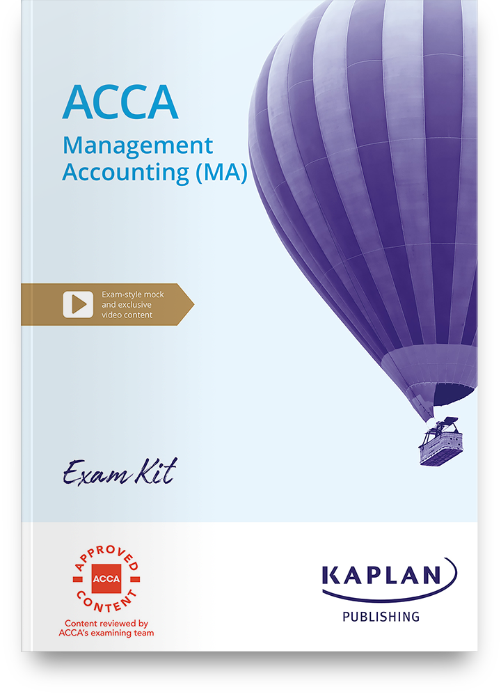 An image of the book for ACCA Management Accounting (MA) - Exam Kit