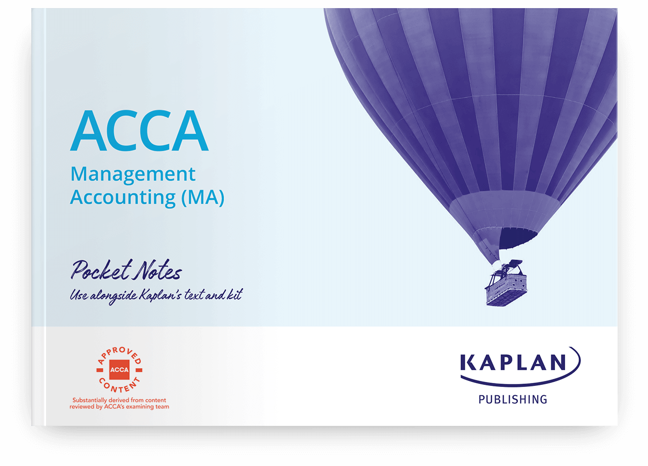 An image of the book for ACCA Fundamentals - Management Accounting (MA) - Pocket Notes