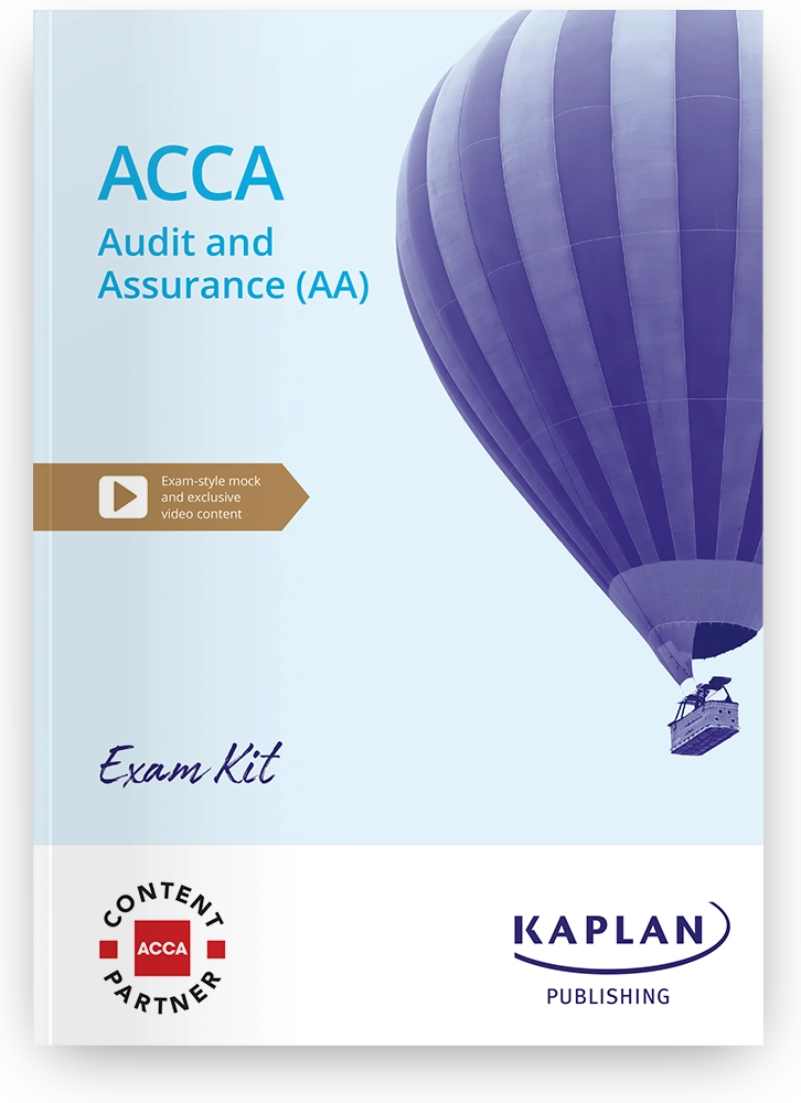 An image of the book for ACCA - Audit and Assurance (AA) - Exam Kit