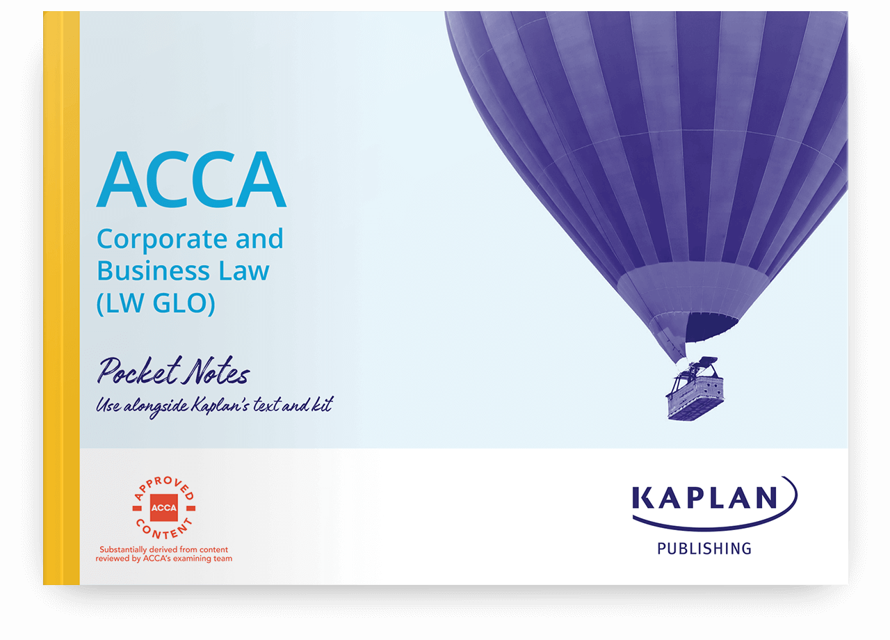 An image of ACCA Corporate and Business Law Global (LW) Pocket Notes