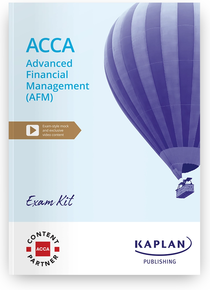 An image of the book for ACCA - Advanced Financial Management (AFM) - Exam Kit