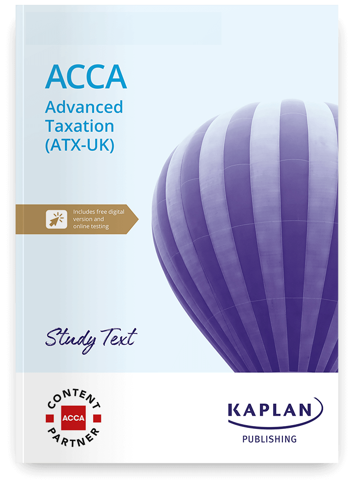 An image of the book for ACCA - Advanced Taxation (ATX) - Study Text