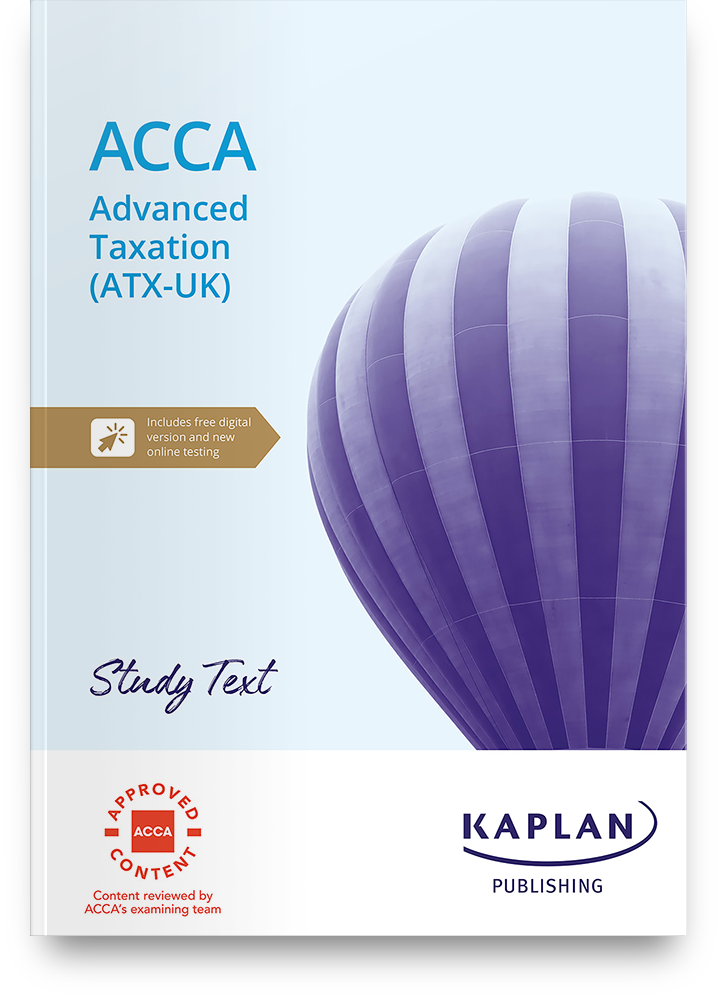 An image of ACCA Advanced Taxation (ATX) Study Text