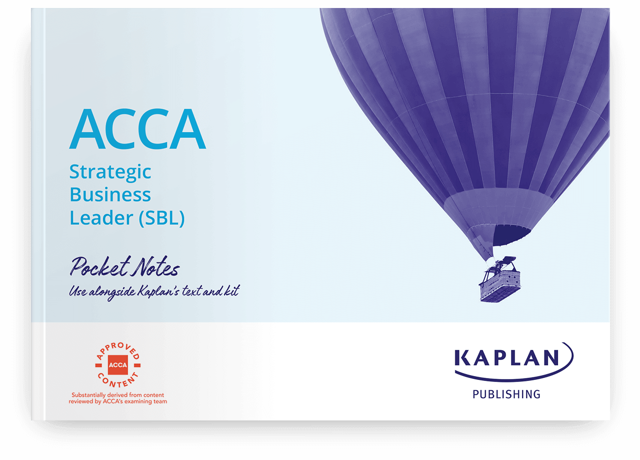 An image of the book for ACCA Strategic Business Leader Pocket Notes