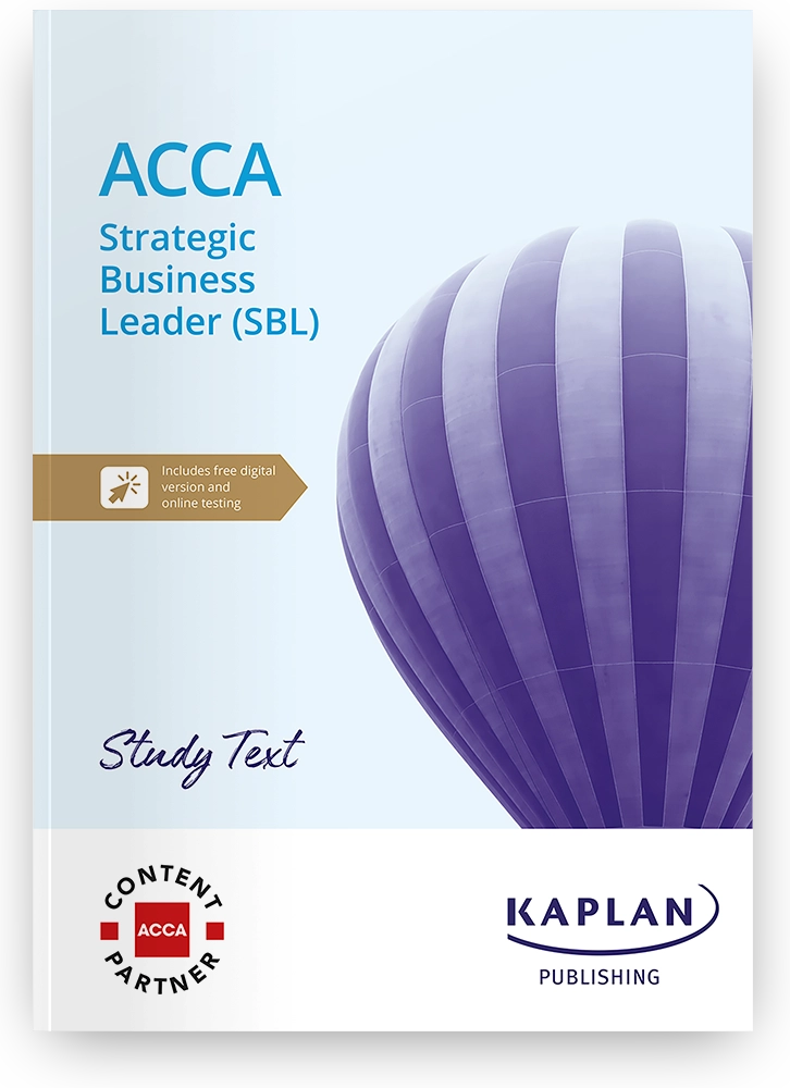 Exam Kit For ACCA Strategic Business Leader SBL | Kaplan Publishing