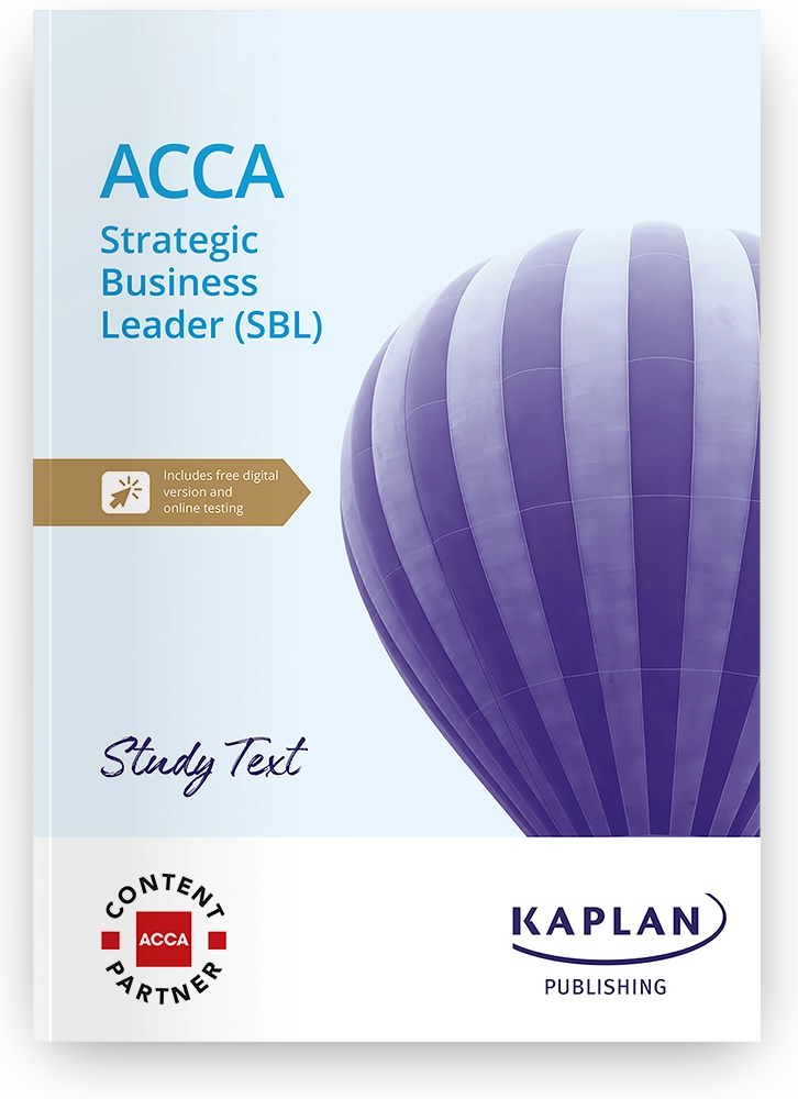 An image of ACCA Strategic Business Leader (SBL) Study Text