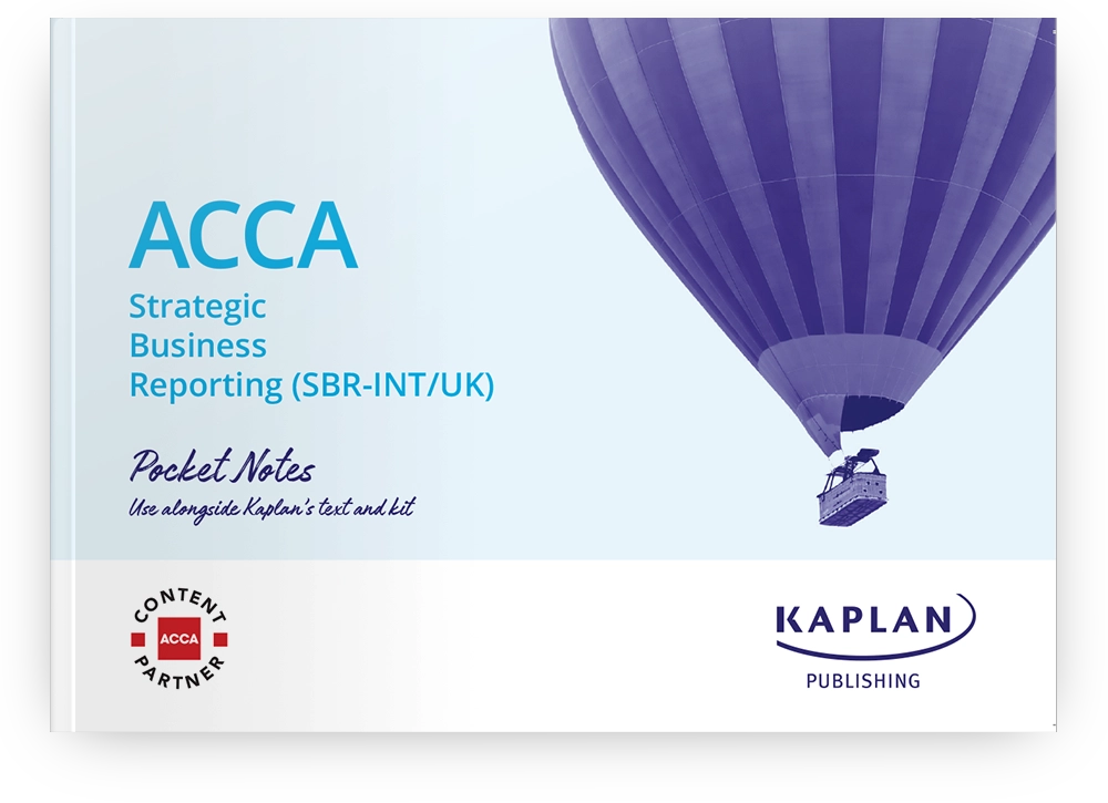 Exam Kit For ACCA Strategic Business Reporting SBR | Kaplan Publishing