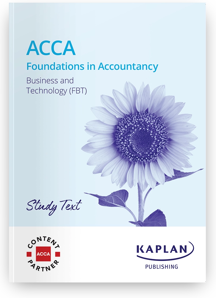 An image of ACCA Business and Technology (FBT) Study Text