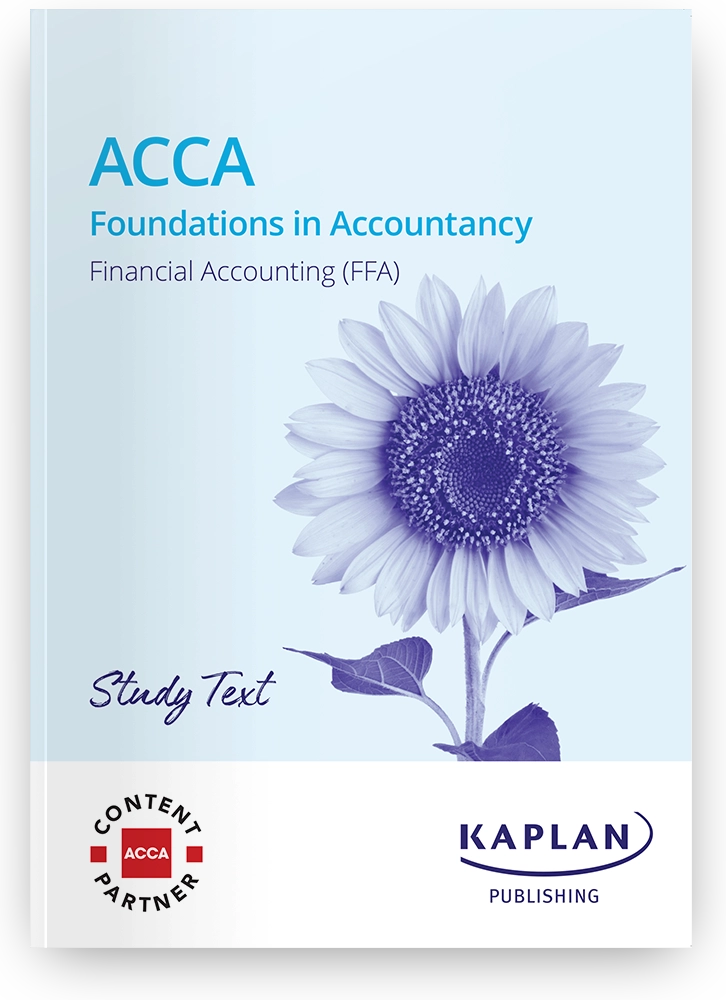 An image of the book for ACCA Foundations - Financial Accounting (FFA) - Study Text