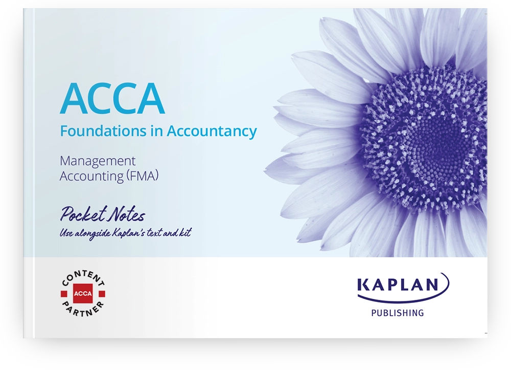 An image of the book for ACCA Foundations - Management Accounting (FMA) - Pocket Notes